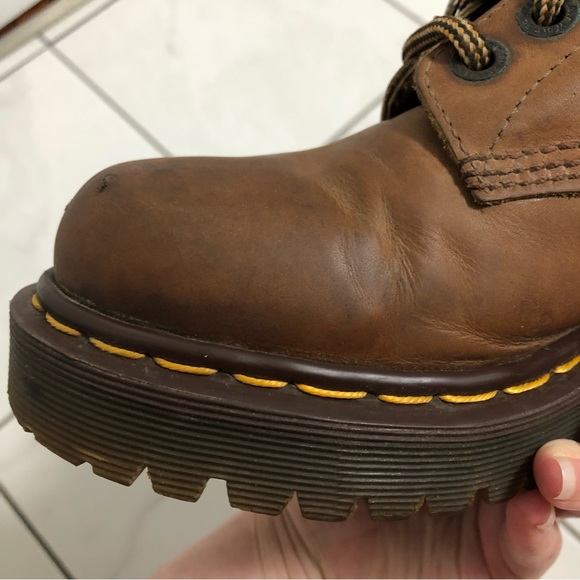 Vintage Dr. Martens Brown Platform Boots - Picture 8 of 16
